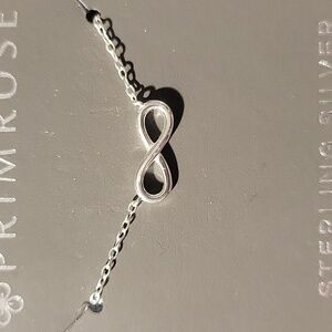 Sterling Silver Infinity Necklace .925